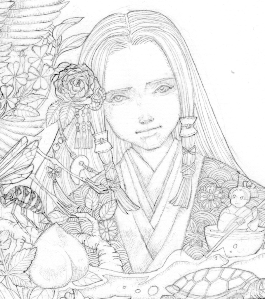 『昔話』大人の塗り絵<jpg>