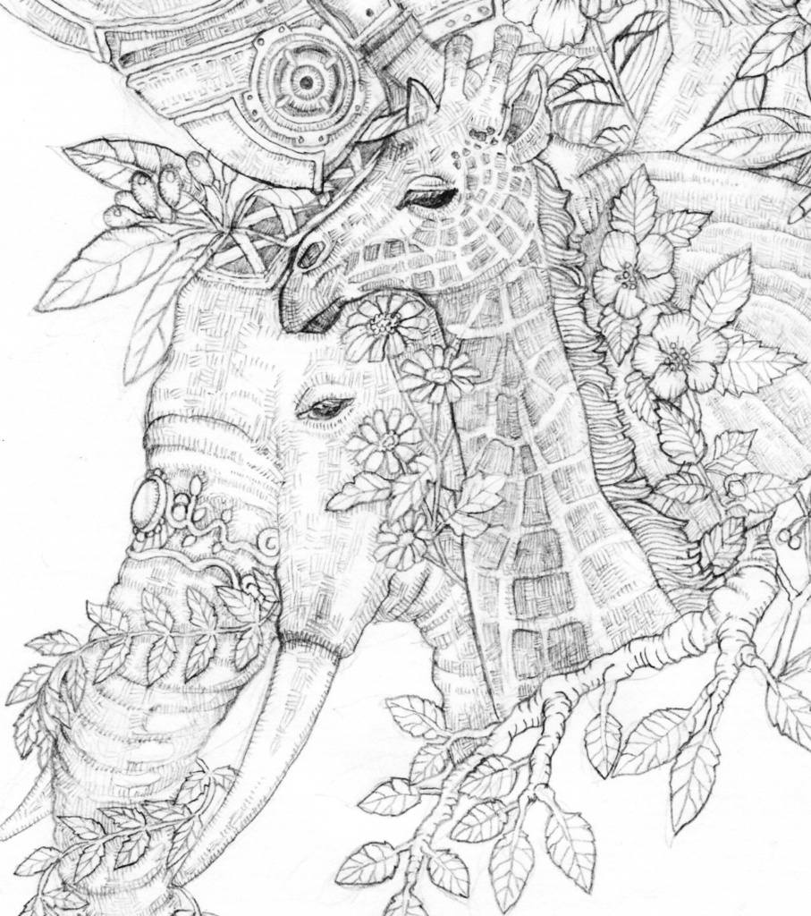 『ライオン』大人の塗り絵<jpg>