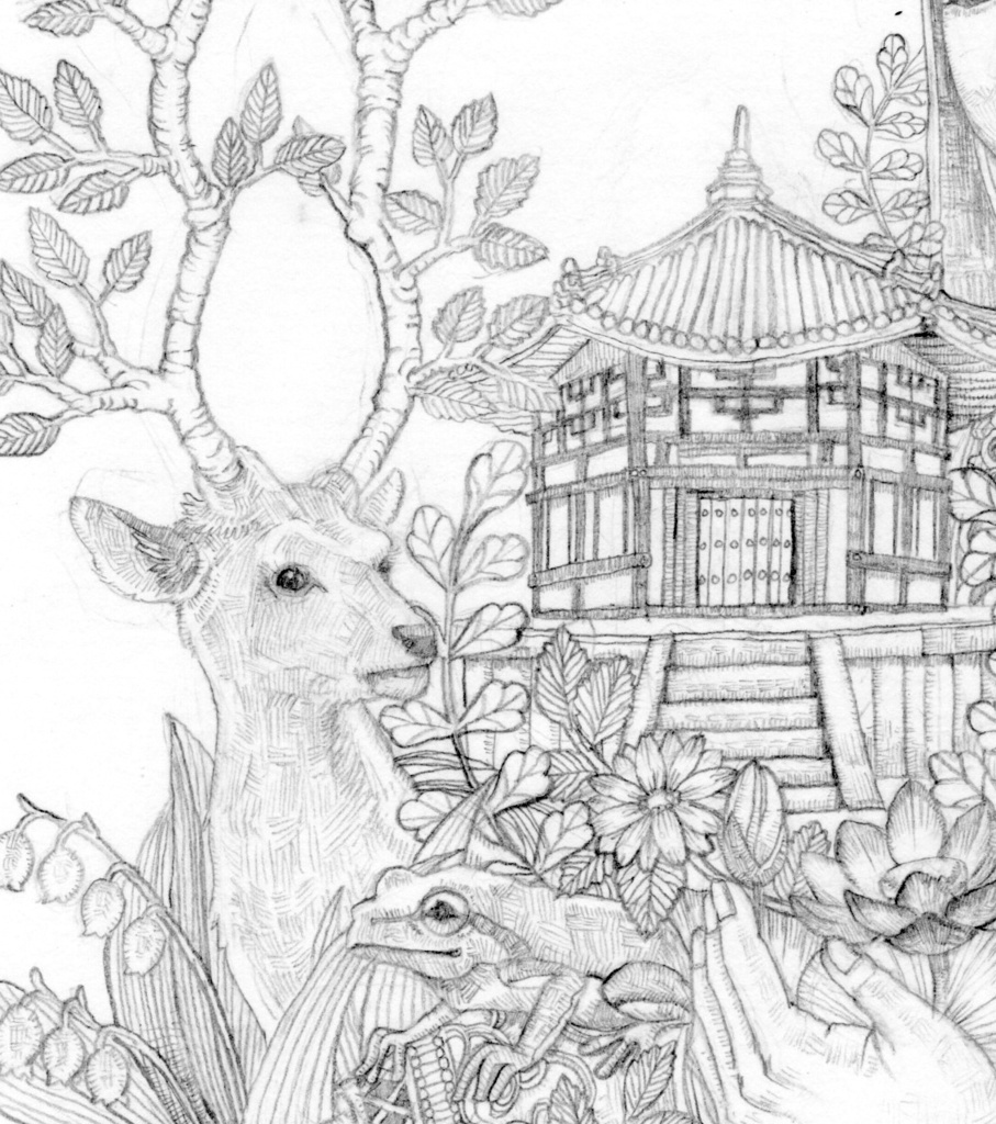 『観音』大人の塗り絵<jpg>