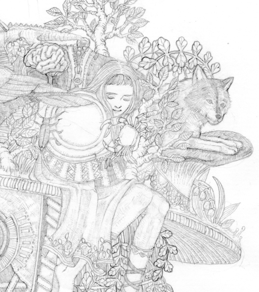 『ペストマスク』大人の塗り絵