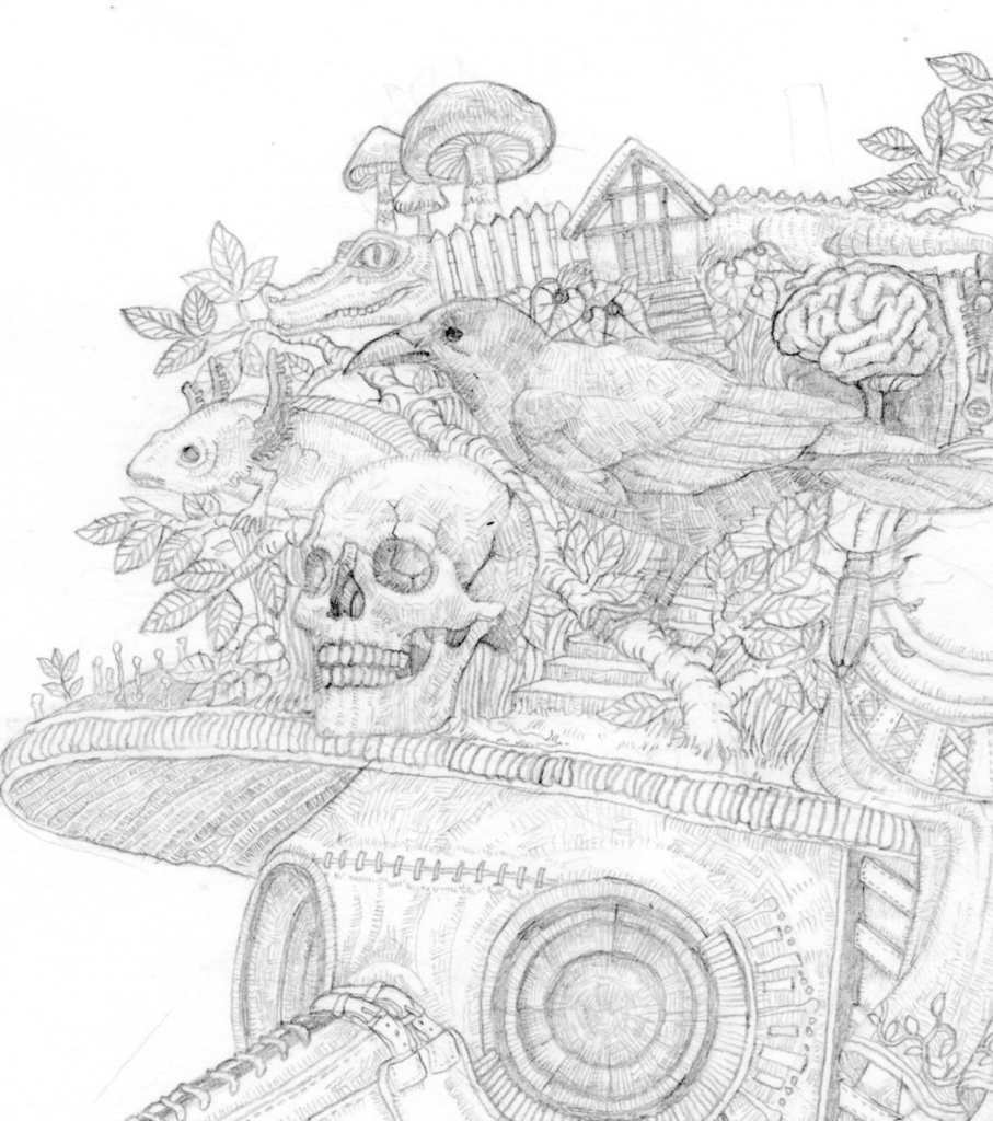 『ペストマスク』大人の塗り絵