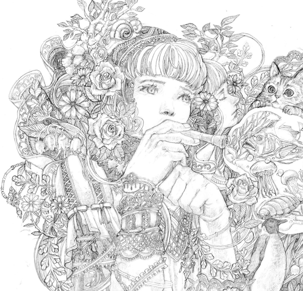 『Nature』大人の塗り絵<jpg>