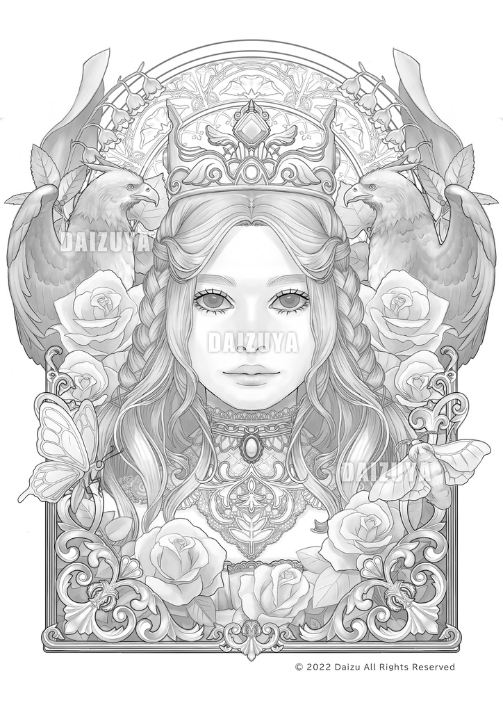 大人の塗り絵『Queen's creed』