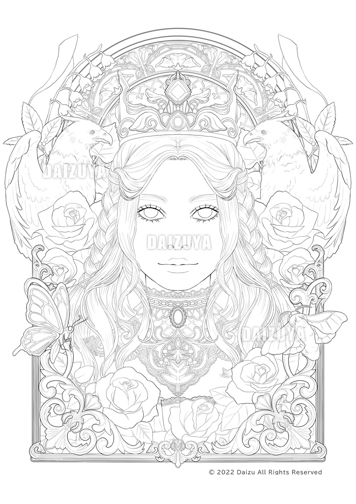 大人の塗り絵『Queen's creed』