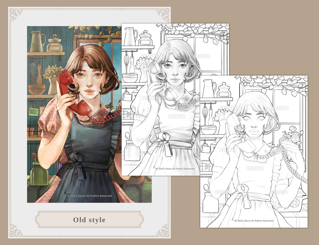 大人の塗り絵『Gimbal Lock』