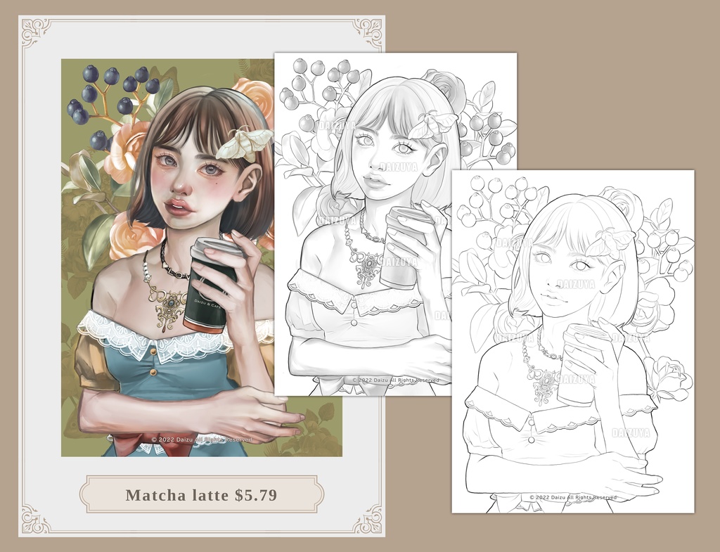 大人の塗り絵『Gimbal Lock』