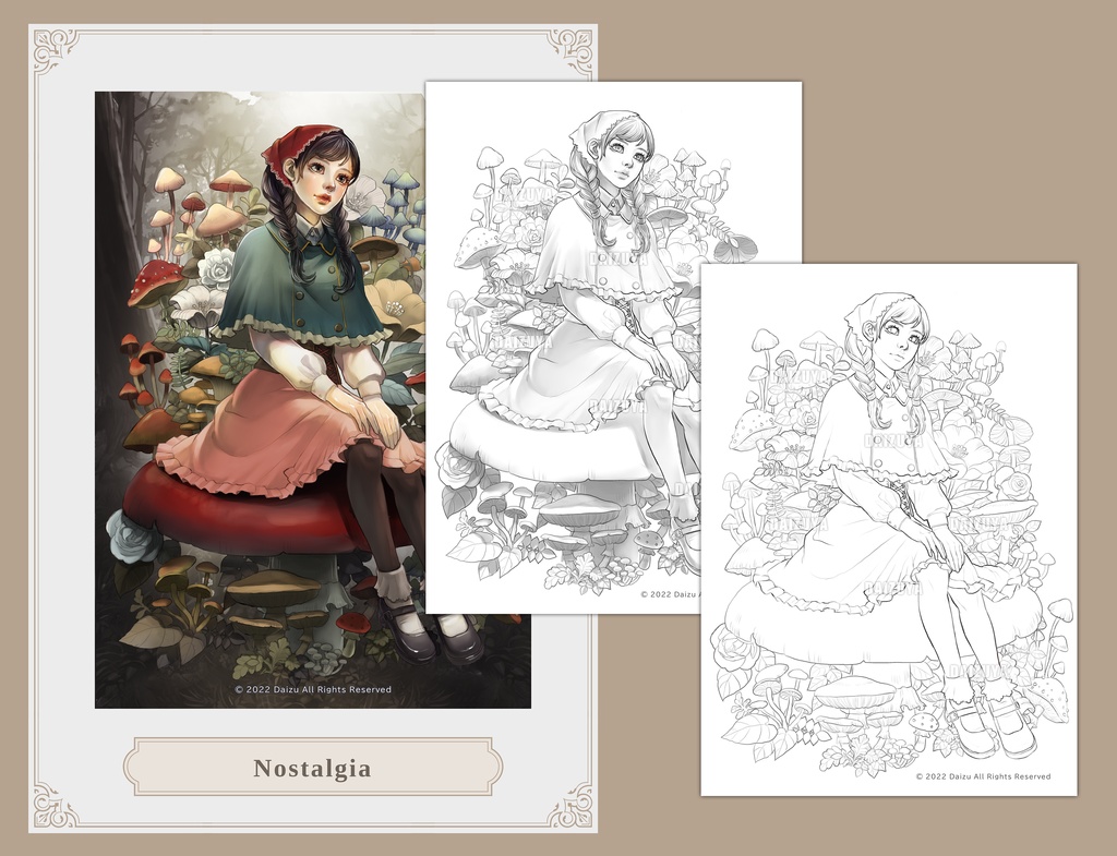 大人の塗り絵『Nostalgia』