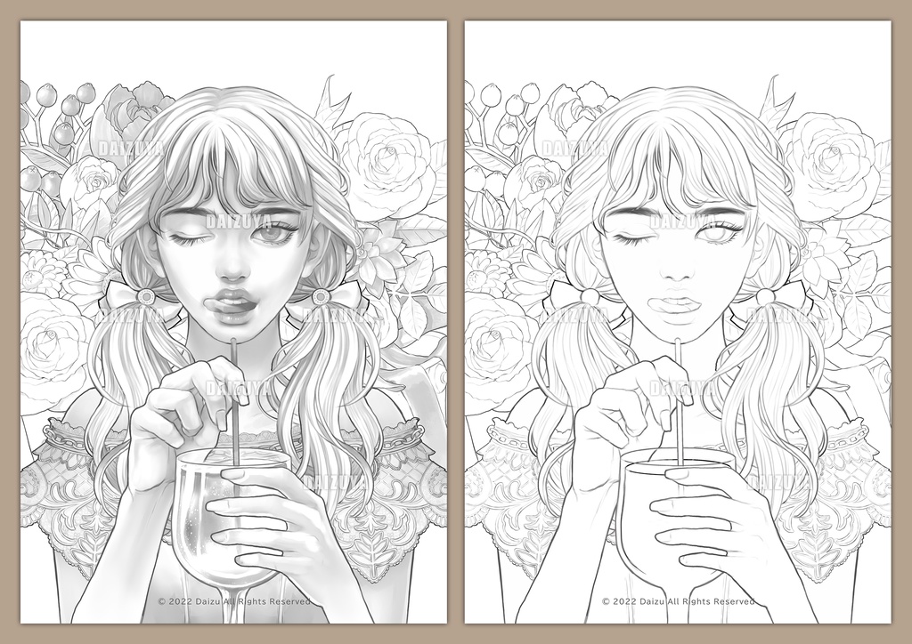 大人の塗り絵『Sweet Temptation』