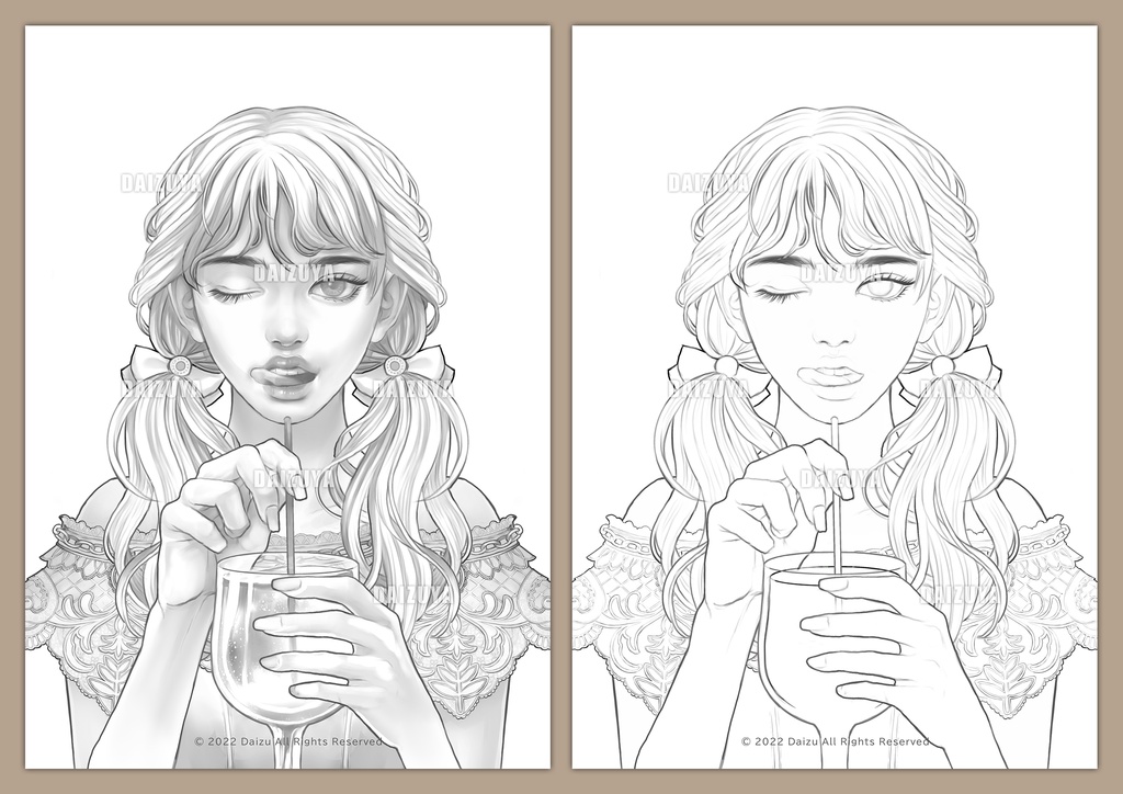 大人の塗り絵『Sweet Temptation』