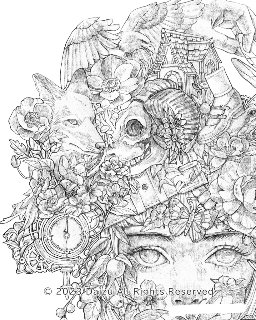 大人の塗り絵『identity』