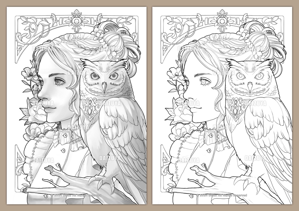 大人の塗り絵『美女と野獣』