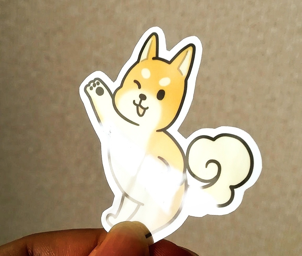 わんこ ステッカーシール