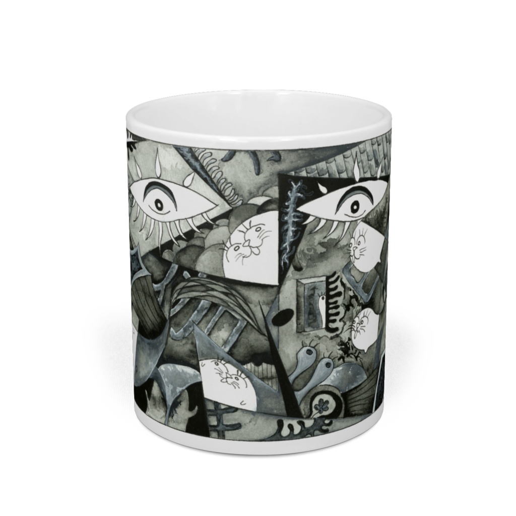 まかトドのゲルニカ風マグカップ