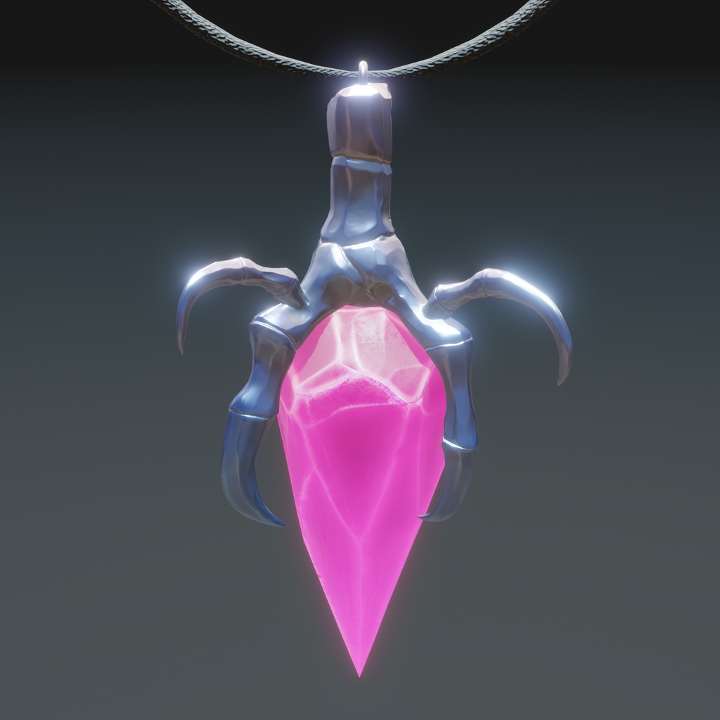 【VRCアバター向け】クローペンダント