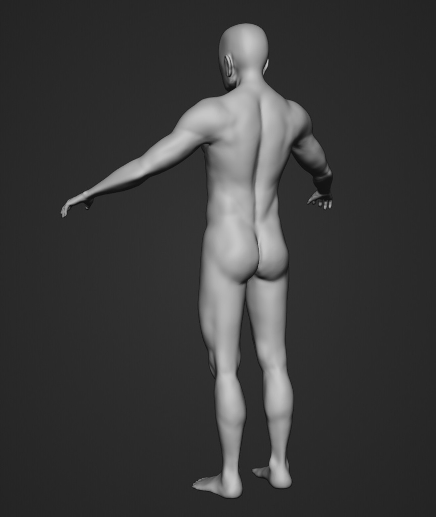 3DCG人体モデル (ハイポリ・ローポリ)