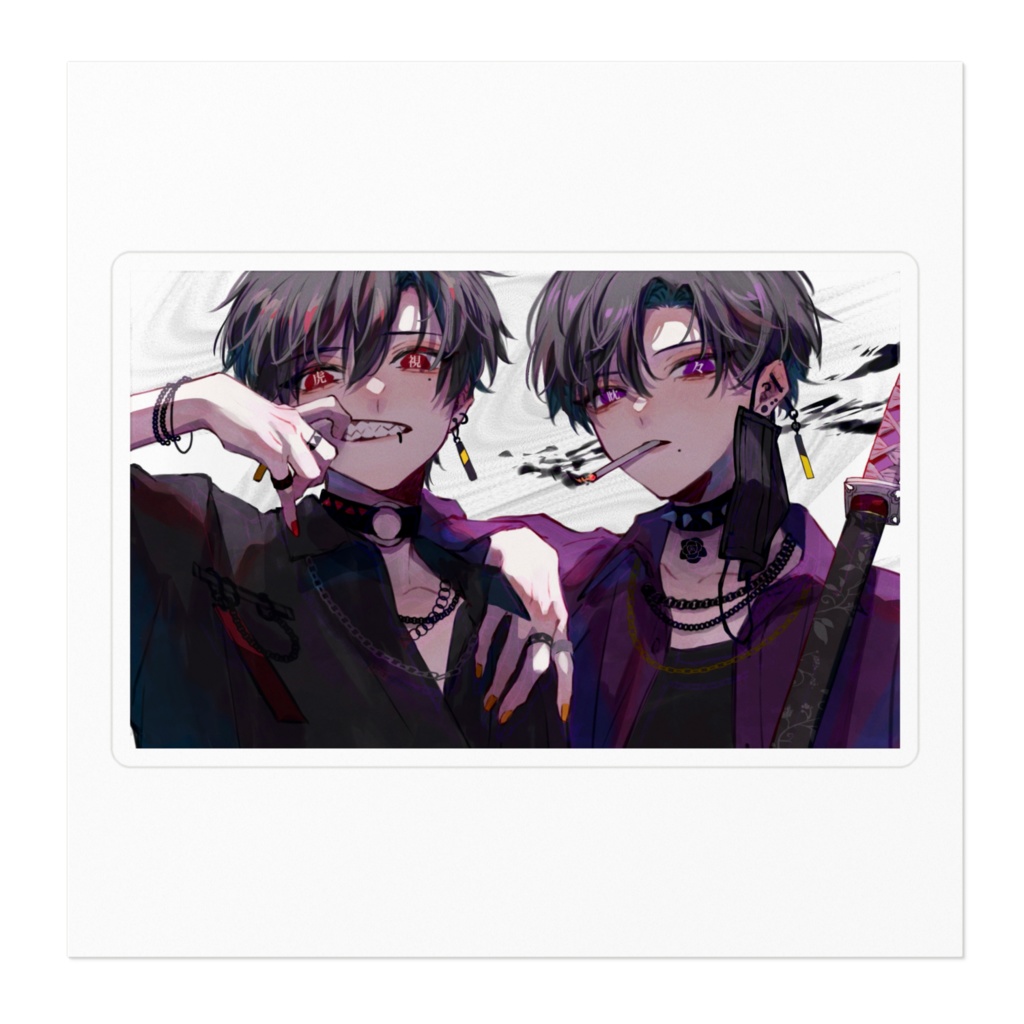 【『虎視眈々』】ステッカー