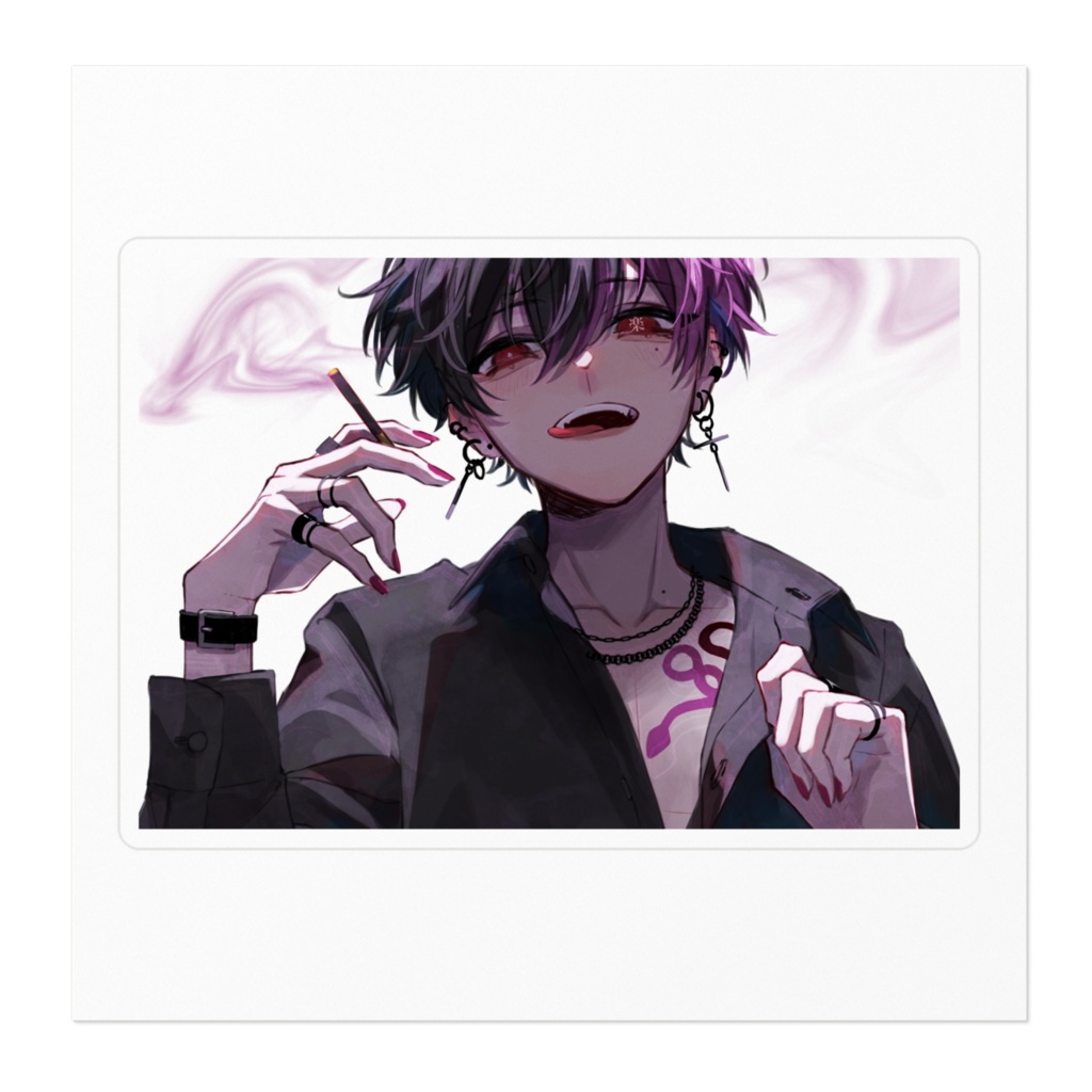 【俺と『楽』しいことしない?♡】ステッカー