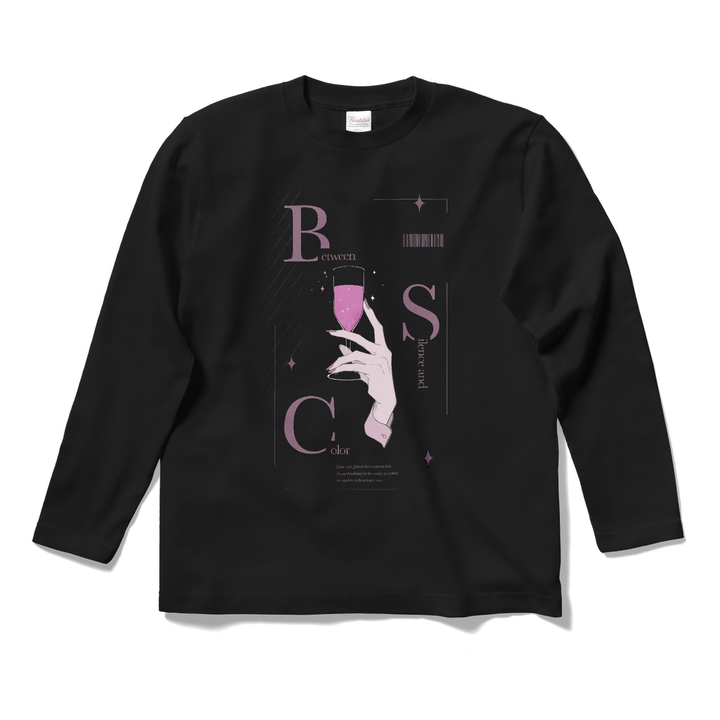 カクテルロングTシャツ【黒】