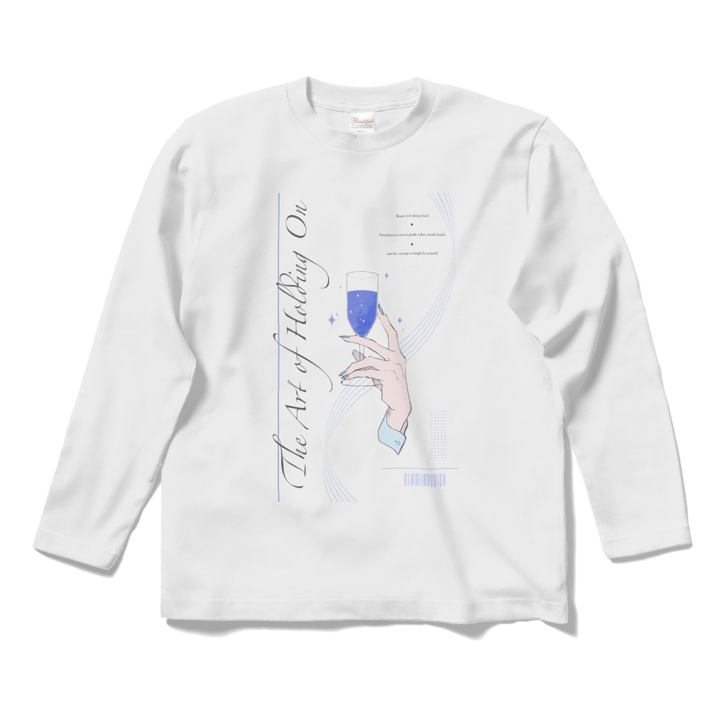 カクテルロングTシャツ【白】
