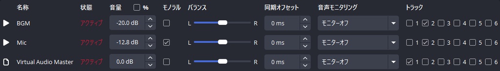 Virtual Audio Master for OBS Studio