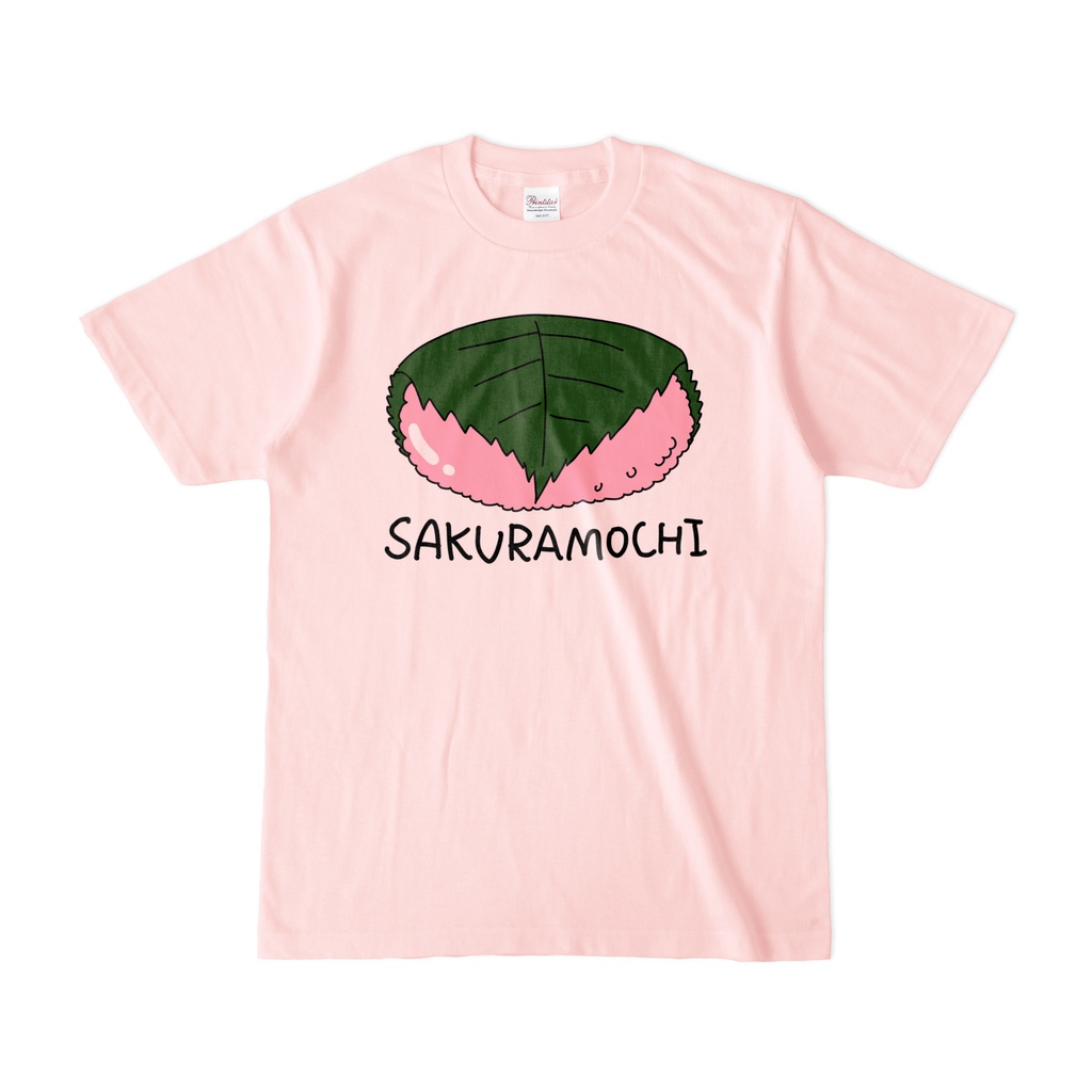 さくらもちTシャツ-ライトピンク