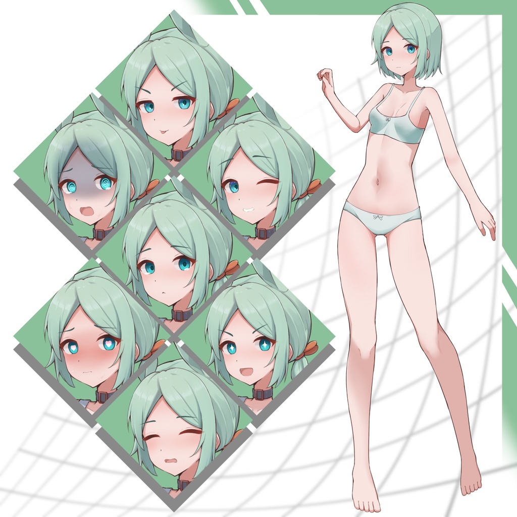 【立ち絵素材03】うさぎの魔法医【PNG/PSD】