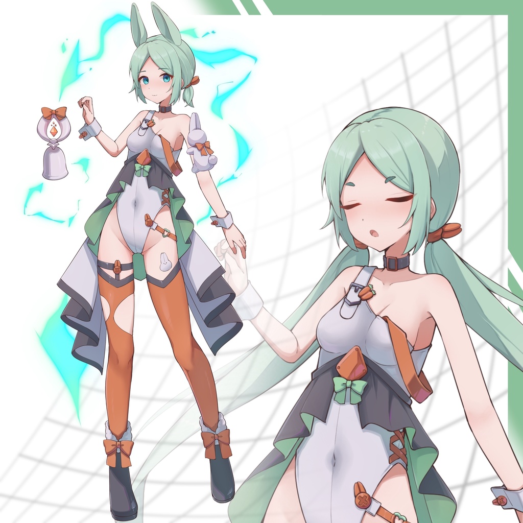 【立ち絵素材03】うさぎの魔法医【PNG/PSD】