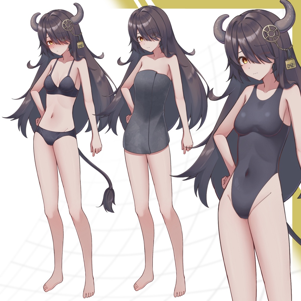 【立ち絵素材06】研究者の少女【PNG/PSD】