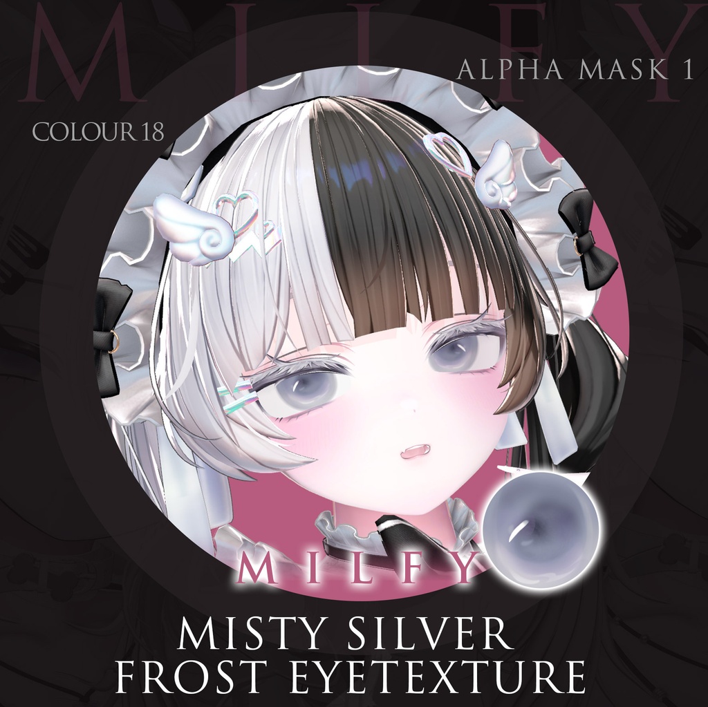 【7Avater対応】Misty Silver Frost Eyetexture