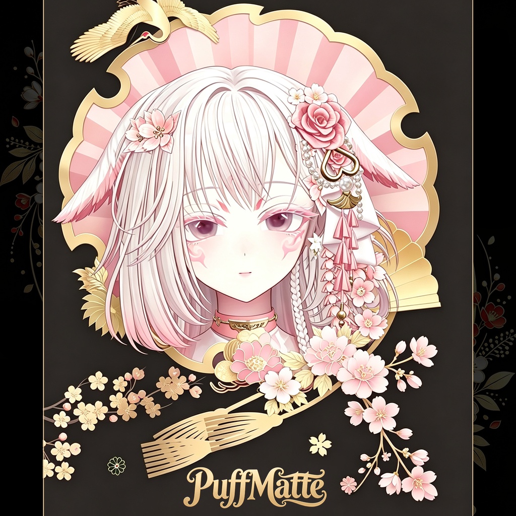 【PuffMatte】Milltina対応 和風メイク