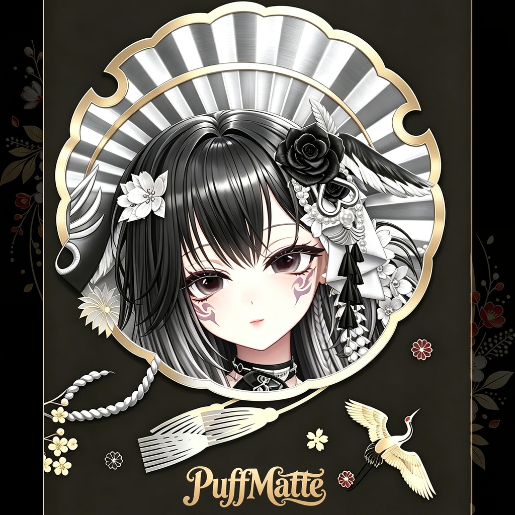 【PuffMatte】Milltina対応 和風メイク