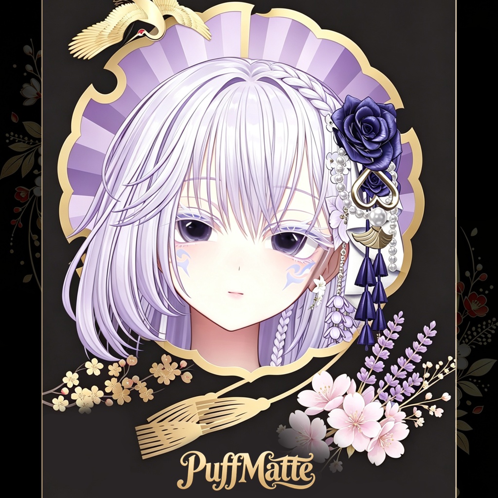 【PuffMatte】Milltina対応 和風メイク