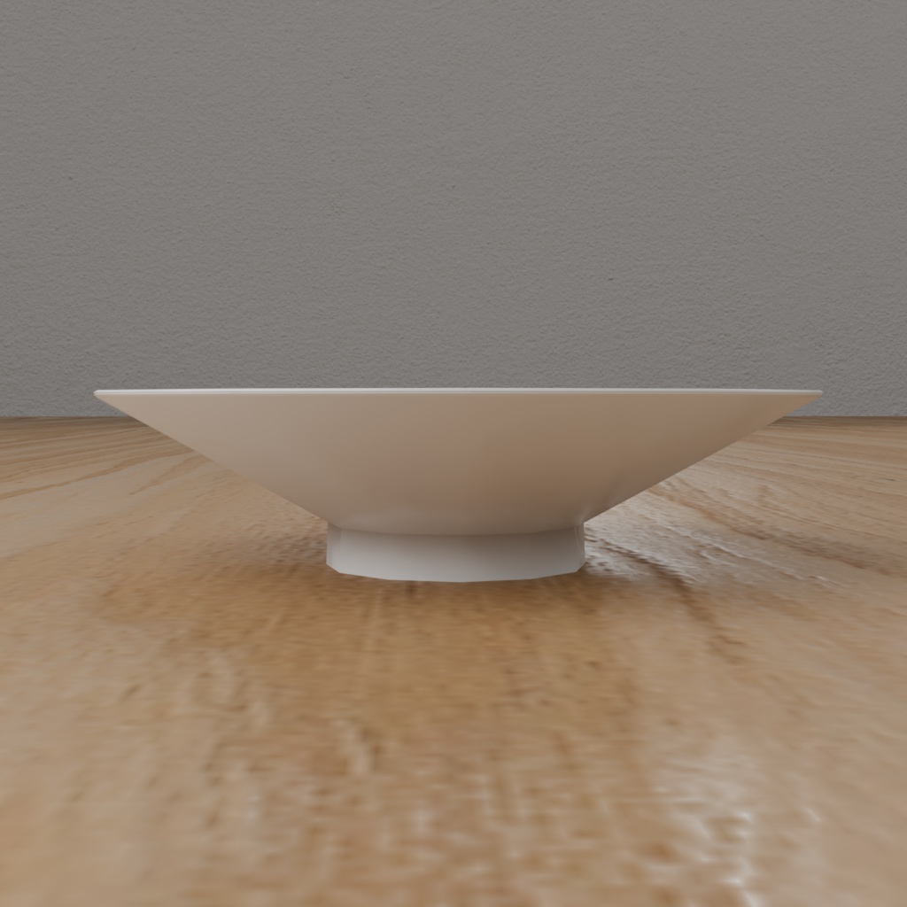 Low Poly Food Props|Fried Rice Plate(炒飯皿)|Blender・FBX対応