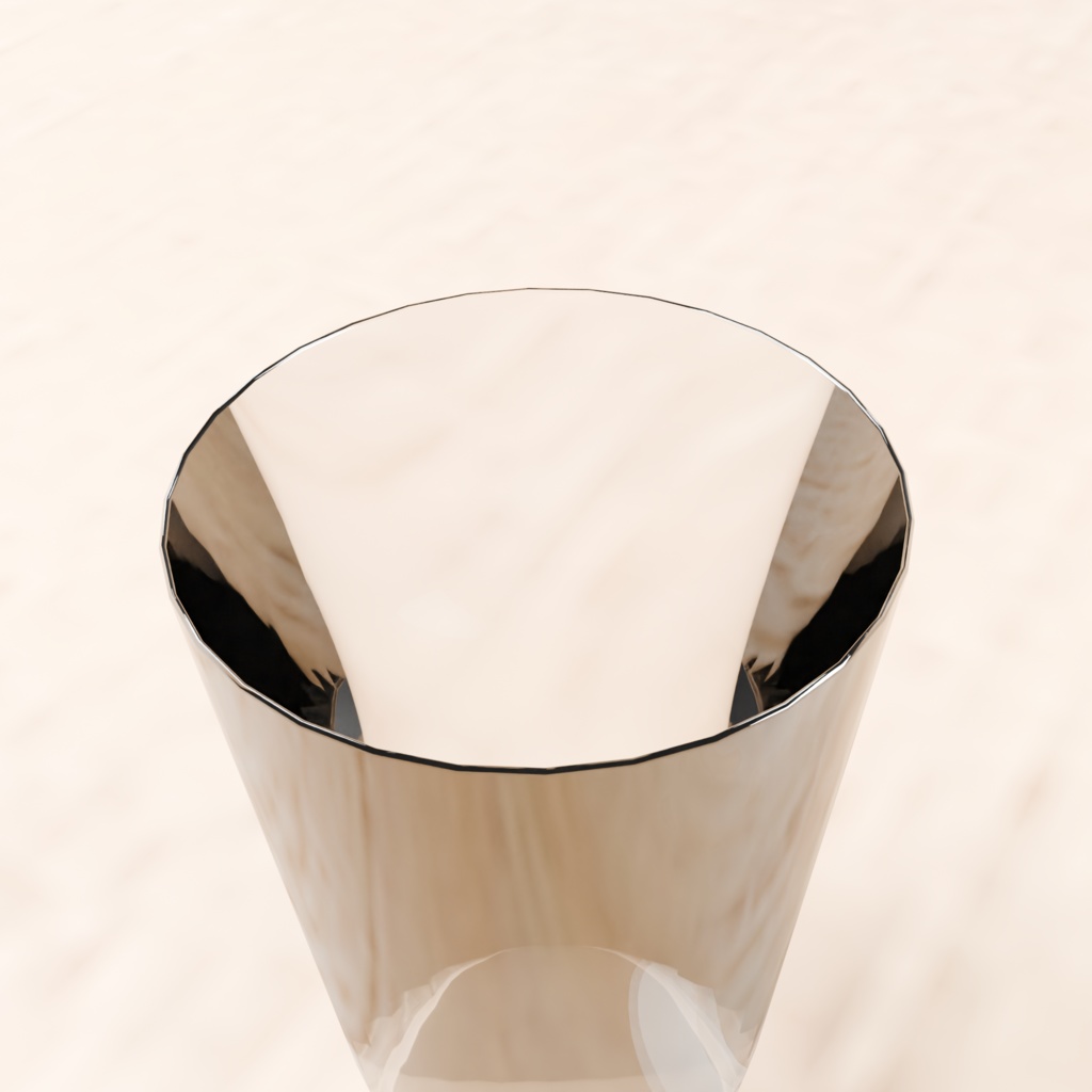 Low Poly Food Props|ガラスコップ|3Dモデル|Blender・FBX対応