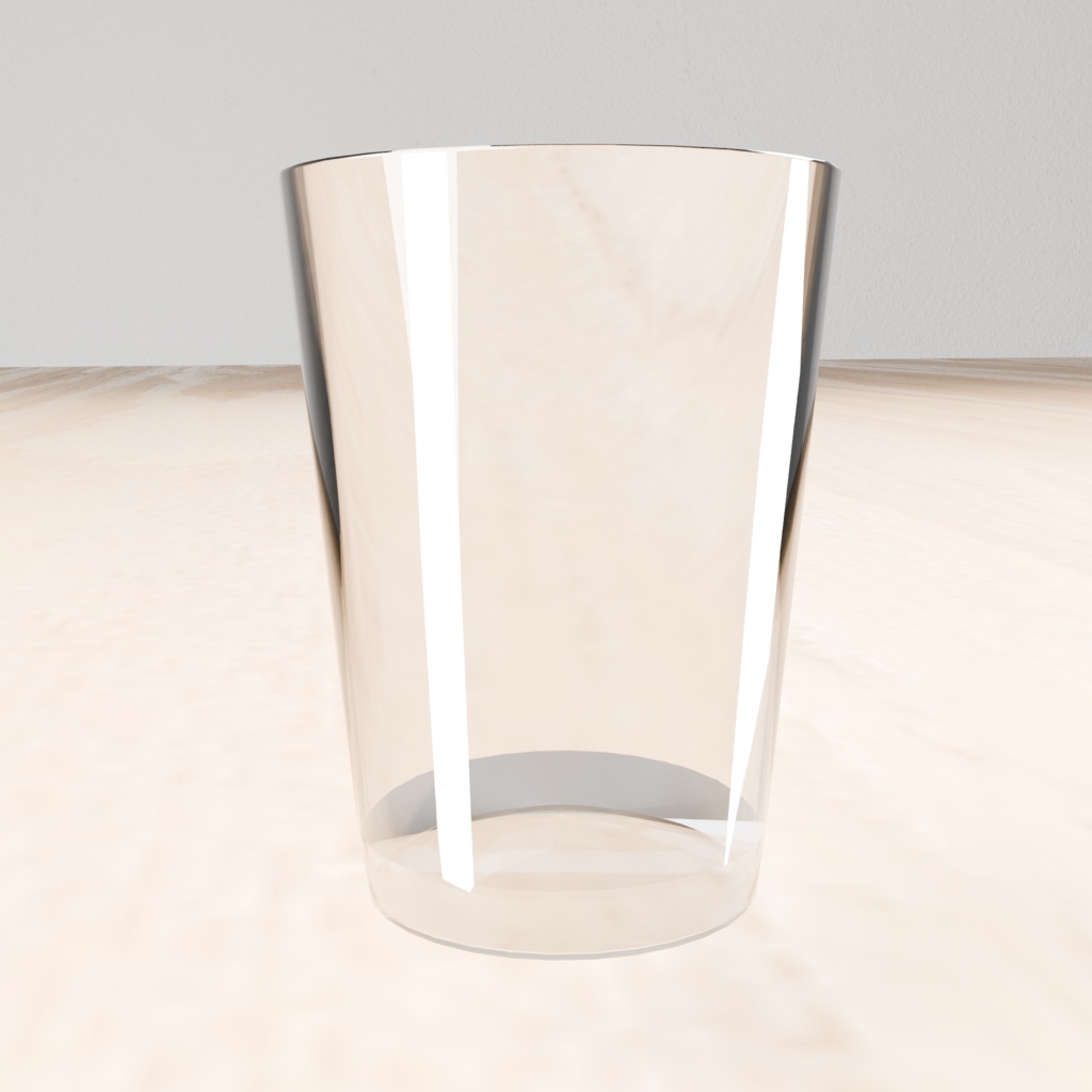 Low Poly Food Props|ガラスコップ|3Dモデル|Blender・FBX対応