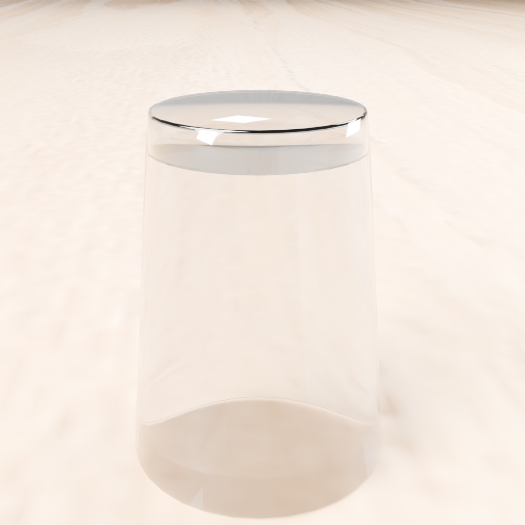 Low Poly Food Props|ガラスコップ|3Dモデル|Blender・FBX対応