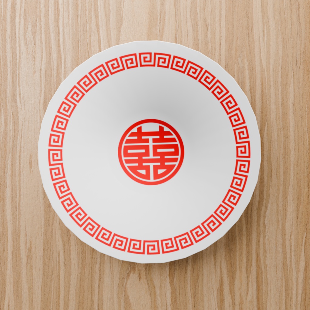Low Poly Food Props|Chinese Small Plate 中華小皿 3Dモデル|Blender・FBX対応