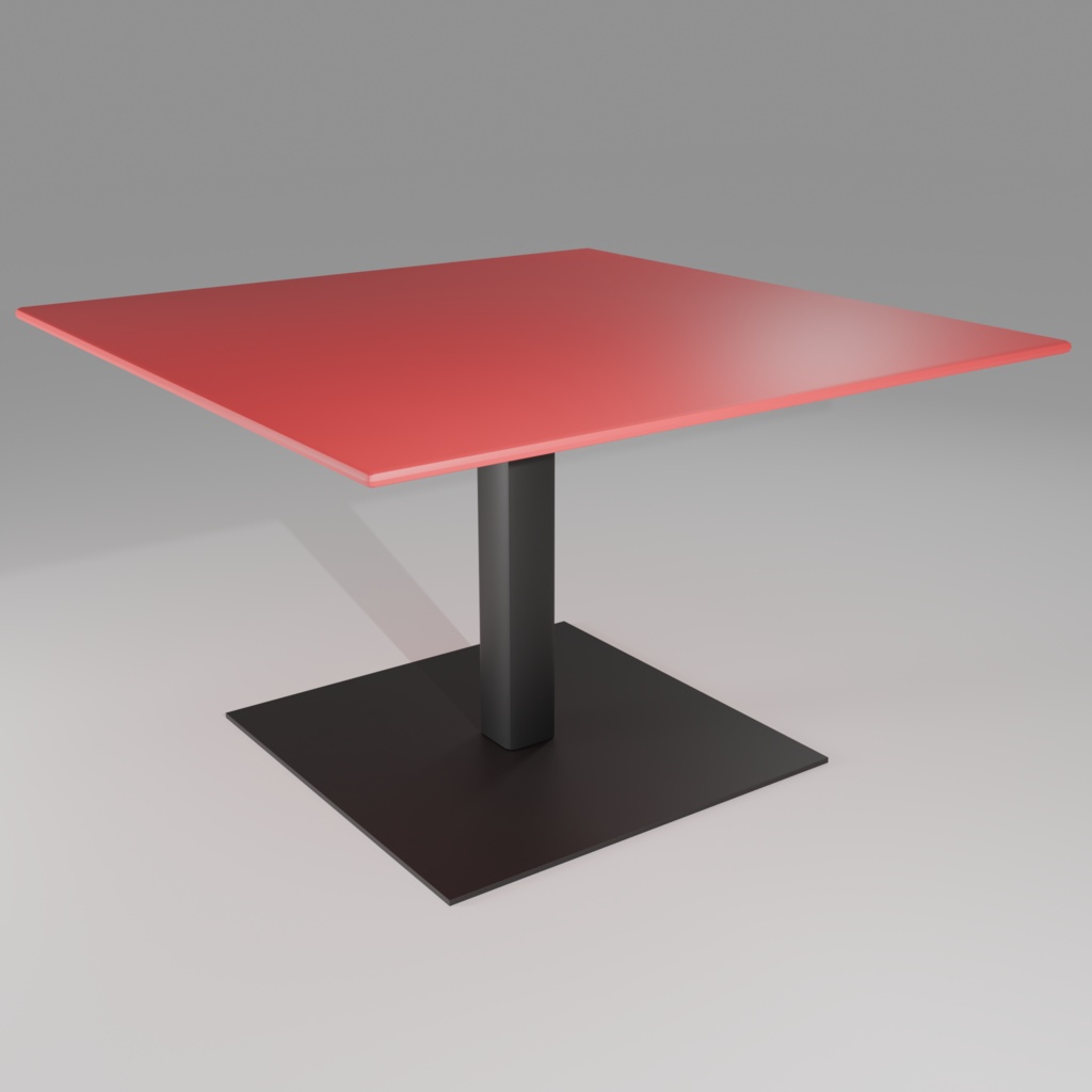 Low Poly Food Props｜中華テーブル_B（四角）｜3Dモデル｜Blender・FBX対応