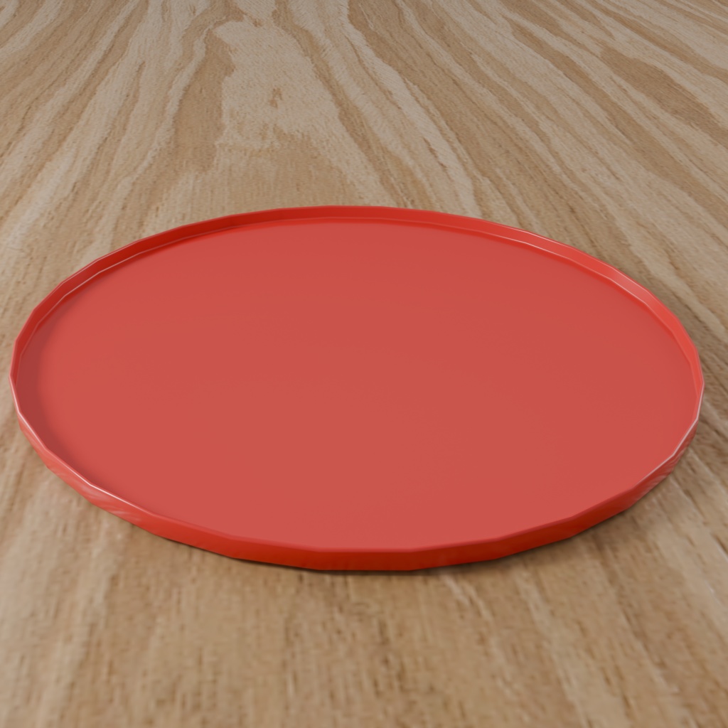 Low Poly Food Props｜トレー｜3Dモデル｜Blender・FBX対応