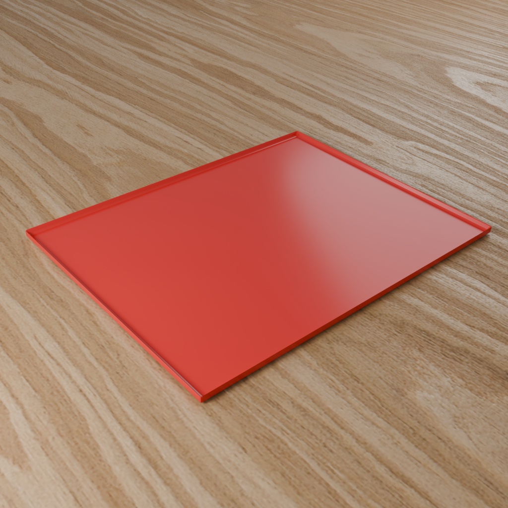 Low Poly Food Props|トレー|3Dモデル|Blender・FBX対応