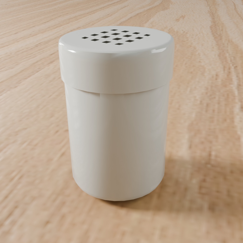 Low Poly Food Props｜塩、胡椒容器｜3Dモデル｜Blender・FBX対応