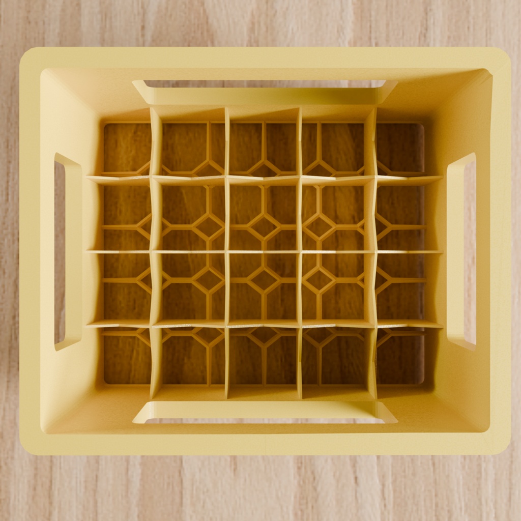 Low Poly Food Props|ビールケース|3Dモデル|Blender・FBX対応