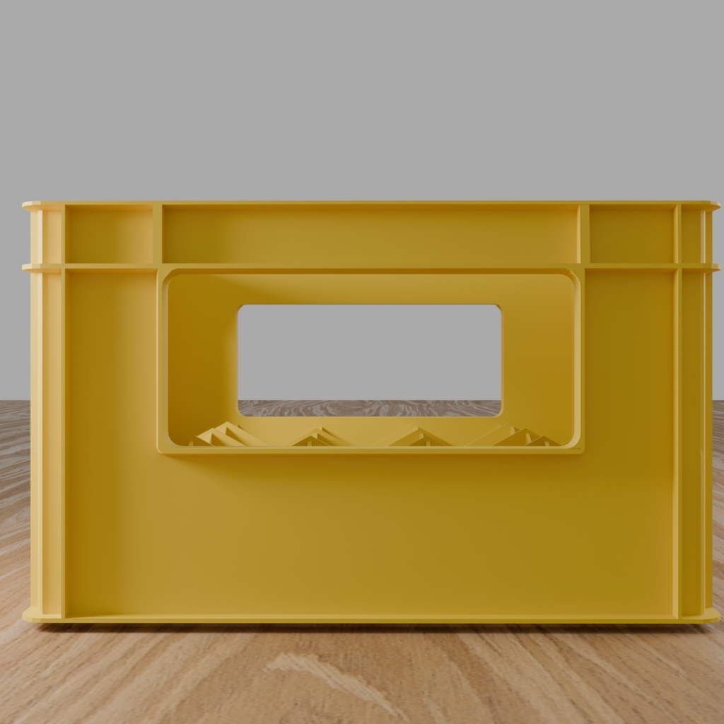Low Poly Food Props|ビールケース|3Dモデル|Blender・FBX対応
