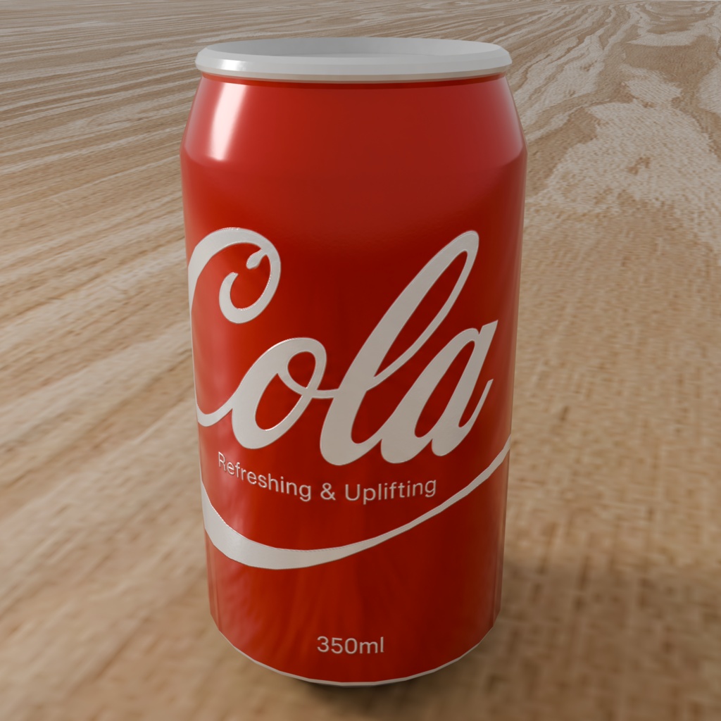 Low Poly Food Props｜缶ジュース｜3Dモデル｜Blender・FBX対応