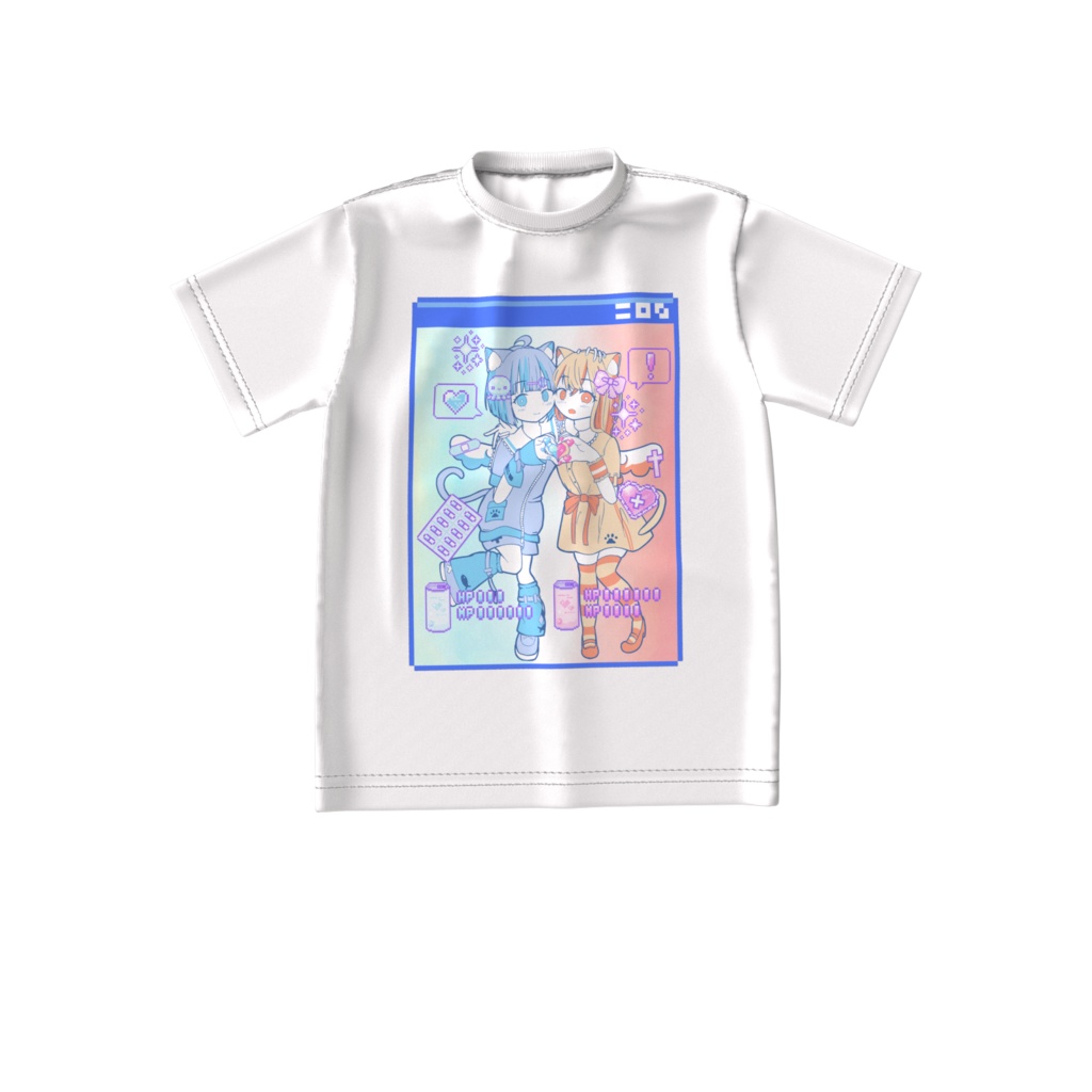 天使猫ビッグシルエットTシャツ