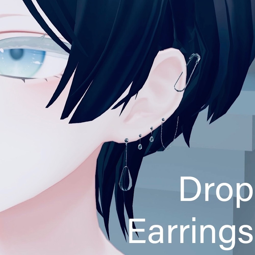 【3Dモデル】Drop　Earrings
