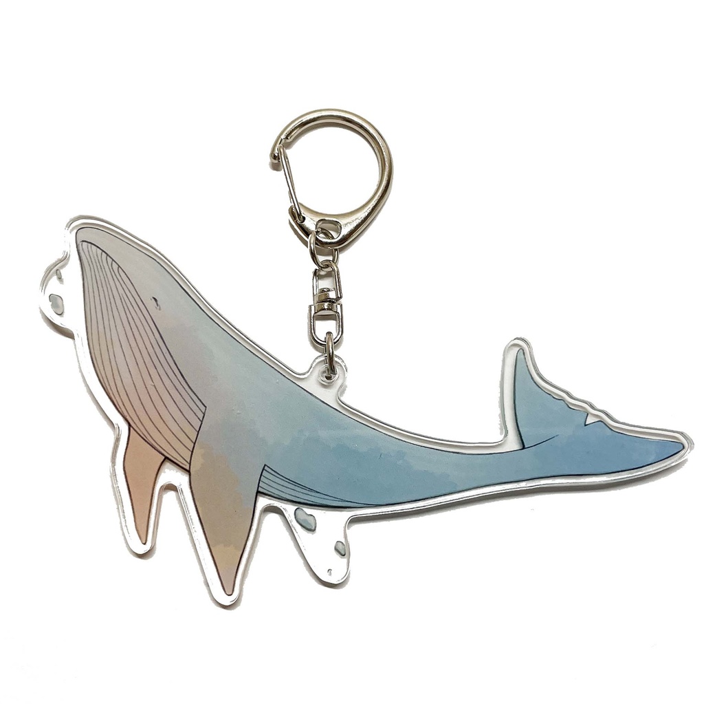 空を泳ぐアクリルキーホルダー