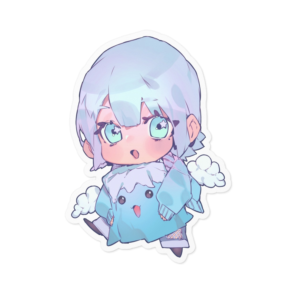 富士山抱っこたこちゃんステッカー