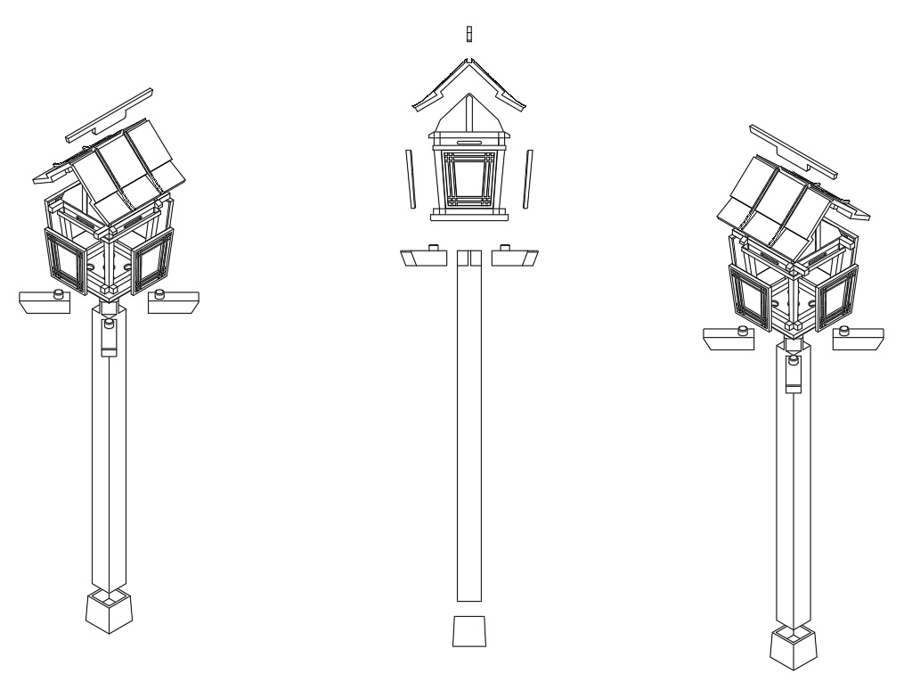 【1/12スケール】赤灯篭・試作
