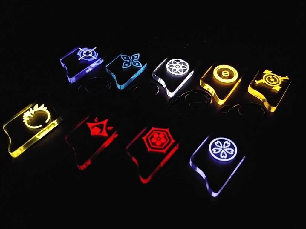 【ブルーアーカイブ】煌めくヘイローキーホルダー ver.アズサ